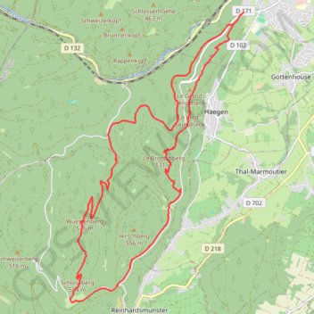 Le Haberacker - Saverne GPS track, route, trail