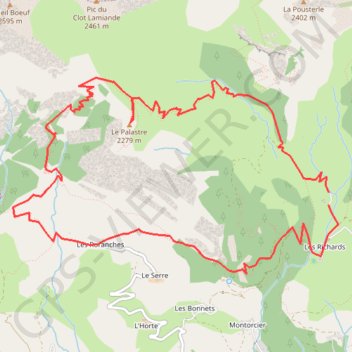 Le Palastre en boucle - Champsaur GPS track, route, trail