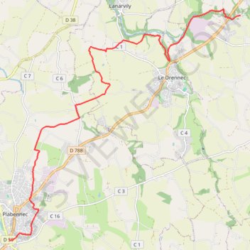 De Plabennec au Folgoët GPS track, route, trail