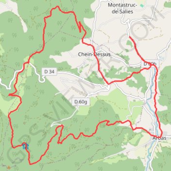 Arbas 31 GPS track, route, trail