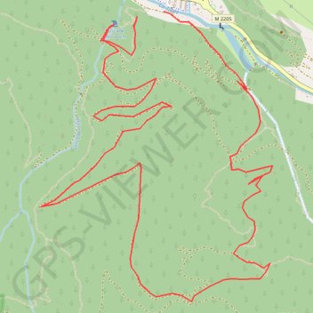Cascade du louch et source du lauzet GPS track, route, trail