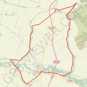 La Plaine Champenoise GPS track, route, trail