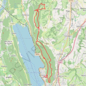 Col du Sapenay GPS track, route, trail