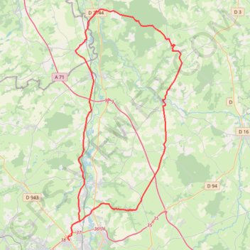 ST VICTOR-HERISSON-LE BRETHON-MEAULNE-VAUX-9433277 GPS track, route, trail