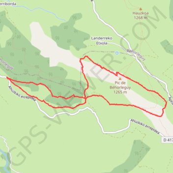 Béhorléguy GPS track, route, trail