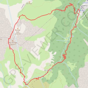 Col du Grand Roc Rouge GPS track, route, trail