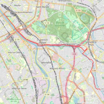 Paris - Cercle de Voile de Créteil GPS track, route, trail