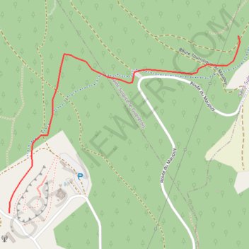 Monts de Guéret - Descente La Granite bleue GPS track, route, trail