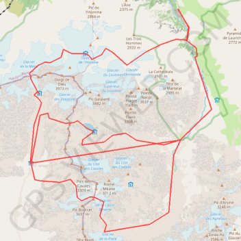 Casse déserte - col des Chamois (variante Aigle) GPS track, route, trail
