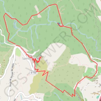 Sainte-Agnès GPS track, route, trail