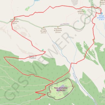 Aiguillettes des Houches, depuis le Parc de Merlet GPS track, route, trail