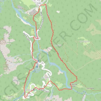 Samoëns, la cascade du Rouget GPS track, route, trail