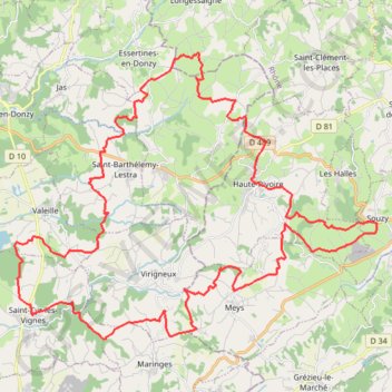 La Cyriade - Saint-Cyr-les-Vignes GPS track, route, trail