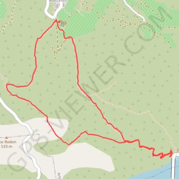 Du barrage de Vinça au Prieuré de Marcevols GPS track, route, trail