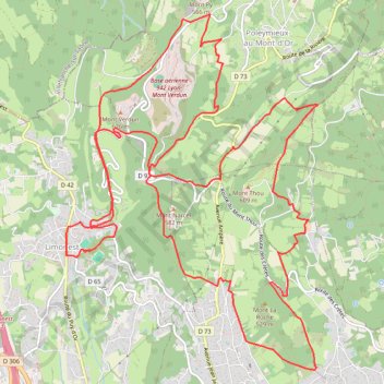 Monts d'Or - Limonest GPS track, route, trail