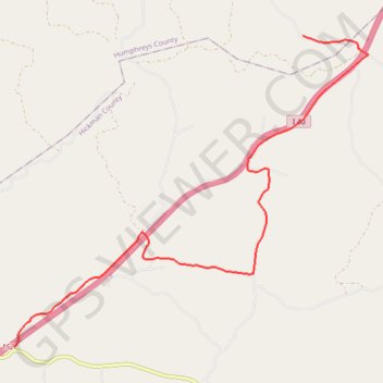 Gravel Route: W Sugar Creek Rd to Gray Branch Rd GPS track, route, trail
