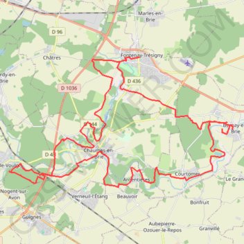Fontenay Tresigny GPS track, route, trail
