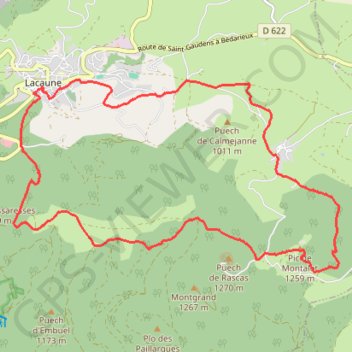 Randonnée "Roc du Montalet" GPS track, route, trail