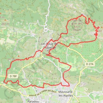 Les Baux-de-Provence GPS track, route, trail
