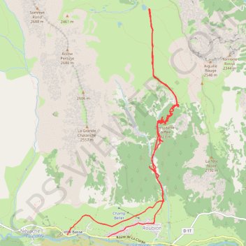 Val Clarée GPS track, route, trail