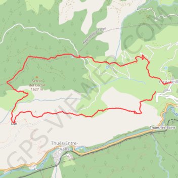 Caraveilles to Llar GPS track, route, trail