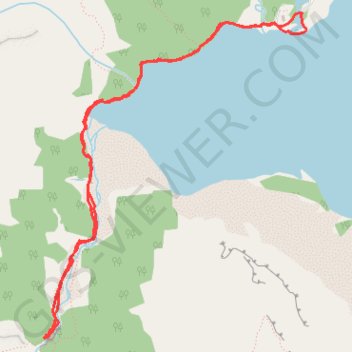Bow Lake - Glacier Falls GPS track, route, trail