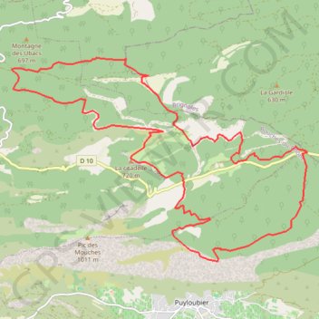 Puits d'Auzon - Vauvenargues GPS track, route, trail