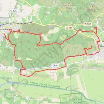 Fontvieille-meuneries GPS track, route, trail