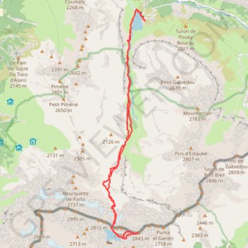 Pic de Pinède GPS track, route, trail