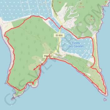 Les salines d'Ibiza GPS track, route, trail