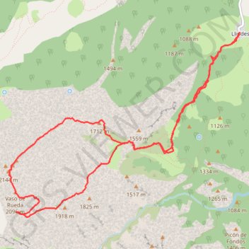Peña Rueda GPS track, route, trail