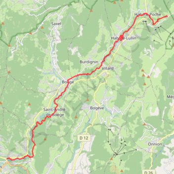 Descente de la Menoge GPS track, route, trail