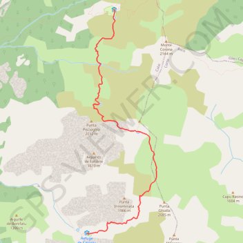 GR20 Carozzu-Ortu di u Piobbu GPS track, route, trail