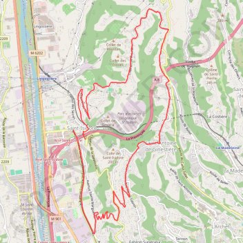 Sortie vallonnée GPS track, route, trail