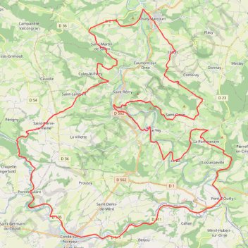 Route de la Suisse Normande GPS track, route, trail