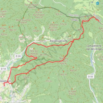 Baerenko^f GPS track, route, trail