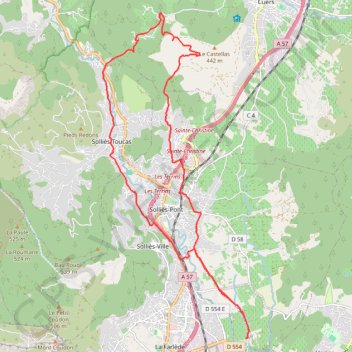 La Castille GPS track, route, trail