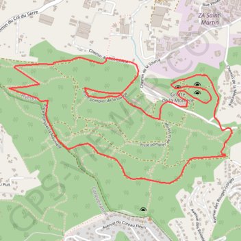 Hyères - Tour de la Maunière GPS track, route, trail