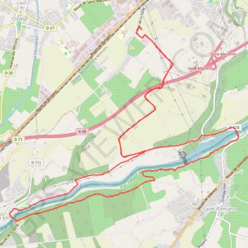 Sentier du Martin-pécheur GPS track, route, trail