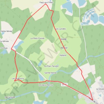 Les Landes GPS track, route, trail