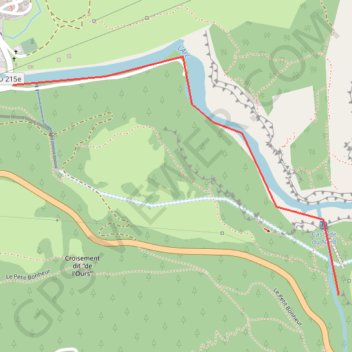 Modane GPS track, route, trail