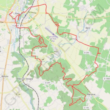 Pons 40 kms GPS track, route, trail