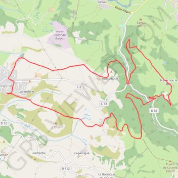 Sainte-Radegonde - Issanchou GPS track, route, trail