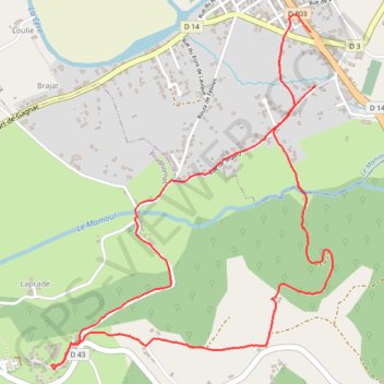 Glanes - Château de Castelnau Bretenoux GPS track, route, trail