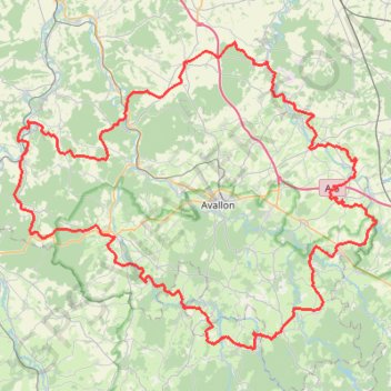 Tour de l Avallonnais GPS track, route, trail