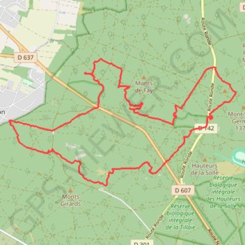 Cuvier Châtillon et Apremont GPS track, route, trail