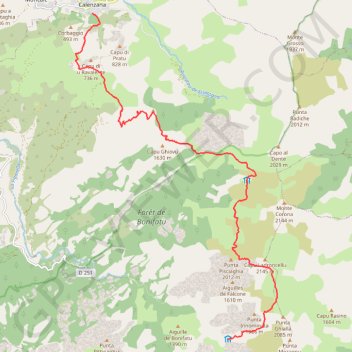 Etape 1 GPS track, route, trail