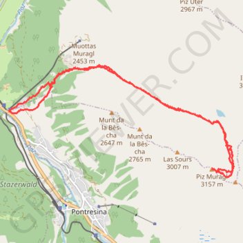 Piz Muralg GPS track, route, trail