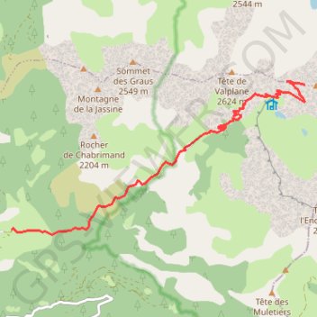 Col de l'Encombrette - Petite Tour d'Allos GPS track, route, trail