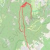 Col de Baure et Château Nardent GPS track, route, trail